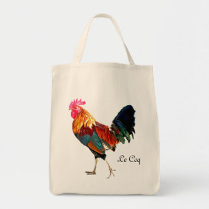 Bolso De Tela Tote de Le Coq con receta de Coq au Vin