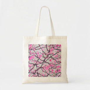 Bolso De Tela Tote de lienzo con flores de cerezo