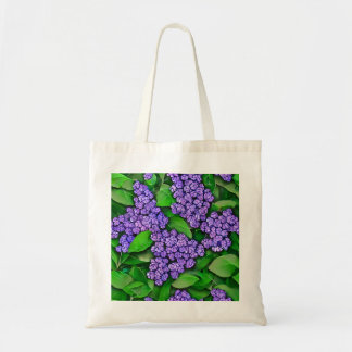 Bolso De Tela Tote de lienzo de flores de lino negrita