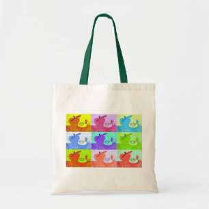 Bolso De Tela Tote de lienzo de manzanas de arte pop