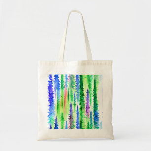 Bolso De Tela Tote de lienzo de pino de color de agua brillante