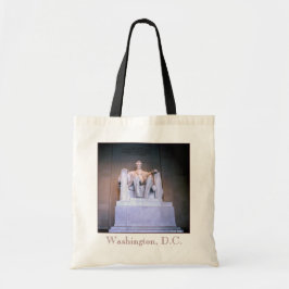 Bolso De Tela Tote de lienzo de presupuesto monumento Lincoln