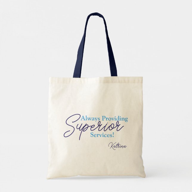 Bolso De Tela Tote de lienzo de servicios de asesoramiento super (Reverso)