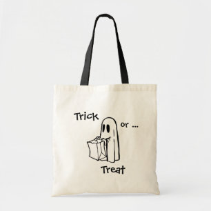 Bolso De Tela Tote de lienzo Ghost de truco o truco