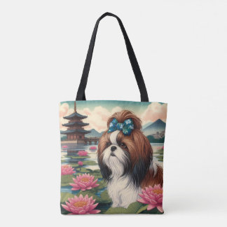Bolso De Tela Tote de lienzo Magnum Maximus Lotus Pond