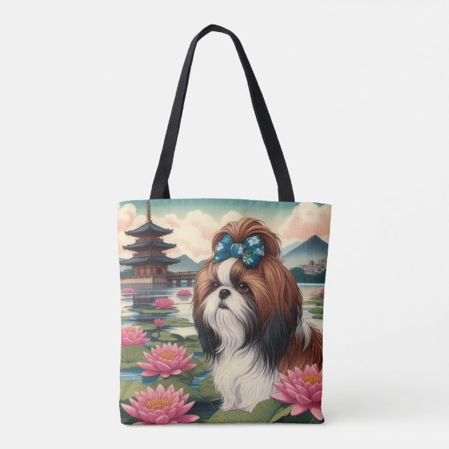 Bolso De Tela Tote de lienzo Magnum Maximus Lotus Pond (Reverso)