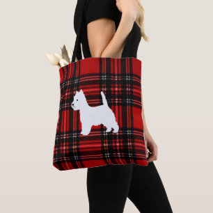 Bolso De Tela Tote de lienzo relleno con Westie
