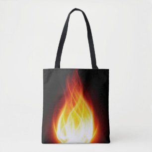 Bolso De Tela Tote de llamas brillantes