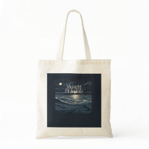 Tote de logotipo bibliofilia de medianoche