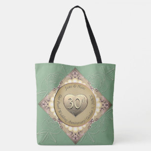 Bolso De Tela tote de los 30/12 Aniversarios de la Perla