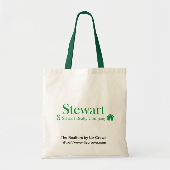 Bolso De Tela Tote de los bienes raices de Stewart (Frente)
