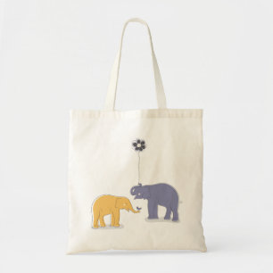 Bolso De Tela Tote de los elefantes