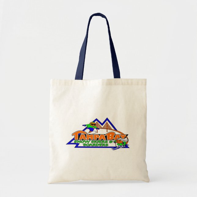 Bolso De Tela Tote de los esquiadores y de los huéspedes de la (Frente)