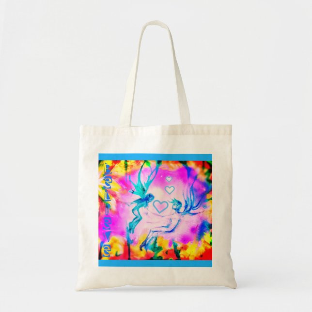 BOLSO DE TELA TOTE DE LOS FAERIES DEL AMOR (Frente)