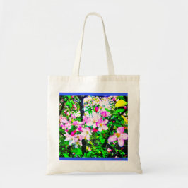 BOLSO DE TELA TOTE DE LOS FLORES DE APPLE