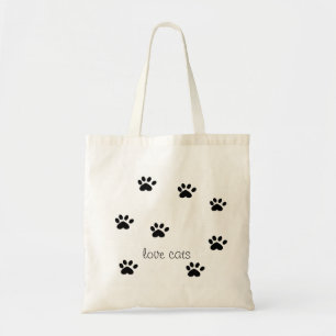 Bolso De Tela Tote de los gatos del amor