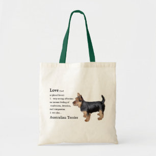 Bolso De Tela Tote de los regalos de Terrier australiano