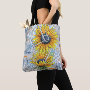 Bolso De Tela Tote de los sueños de girasol