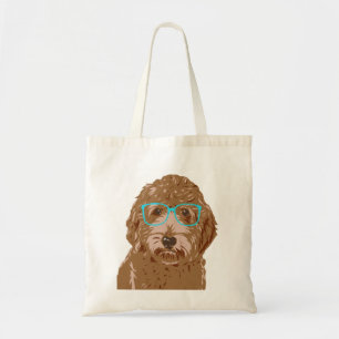 Bolso De Tela Tote de los vidrios del Doodle que lleva