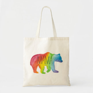 Bolso De Tela Tote de mamá Bear Watercolor Family Pride