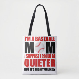Bolso De Tela Tote de mamás de béisbol