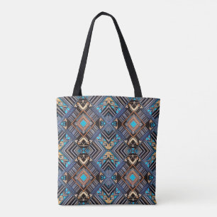 Bolso De Tela Tote de Mandala de la Tierra