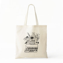 Tote de máquina de escribir de amor