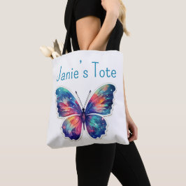 Bolso De Tela Tote de mariposa personalizado