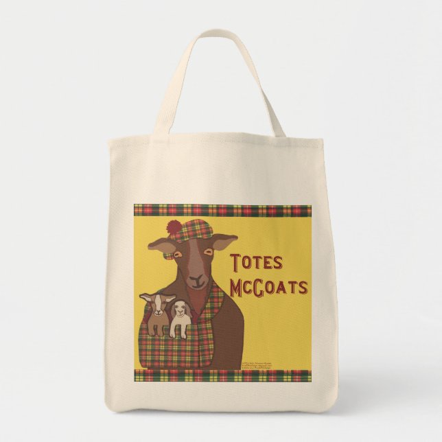 Bolso De Tela Tote de McGoats de los totes (Frente)