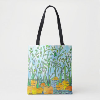 Bolso De Tela Tote de mercado de los agricultores achicar verdur