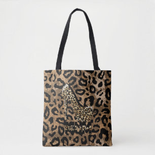 Bolso De Tela Tote de moda Leopard Print MOM