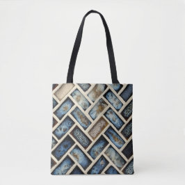 Bolso De Tela Tote de mosaico