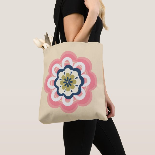 Bolso De Tela Tote de mujeres Pastel rosa moderno (Detalle)