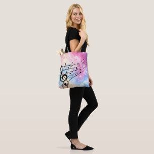 Bolso De Tela 🎶 Tote de Música Soñador – Difunde Vibraciones Al