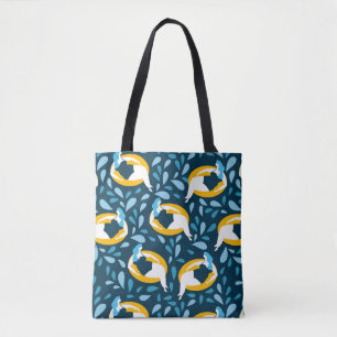 Bolso De Tela Tote de natación curvado Chica