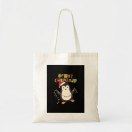 Bolso De Tela Tote de Navidades de Cute Penguin