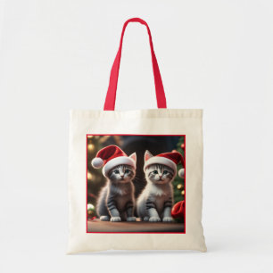 Bolso De Tela Tote de Navidades Kitty