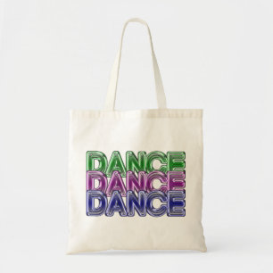 Bolso De Tela Tote de neón de la danza de la danza de la danza