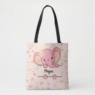 Bolso De Tela Tote de niñas y bebés personalizado