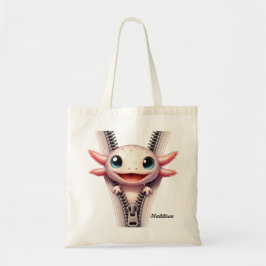 Bolso De Tela Tote de niños con Axolotl