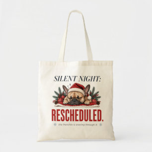Bolso De Tela Tote de Noche Silenciosa Frenchie Divertido para l