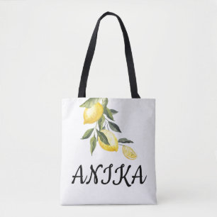 BOLSO DE TELA TOTE DE NOMBRE PERSONALIZADO DE LIMONCELLO