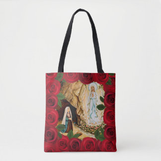 Bolso De Tela Tote de nuestra señora Of Lourdes