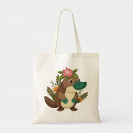 Bolso De Tela Tote de Ornitorrinco para Educación en Casa 