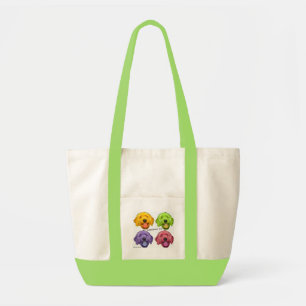 Bolso De Tela Tote de oro de la regla de los Doodles
