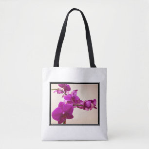 Bolso De Tela Tote de orquídea rosa