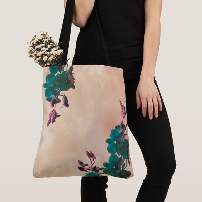 Bolso De Tela Tote de orquídeas etéreas (Detalle)