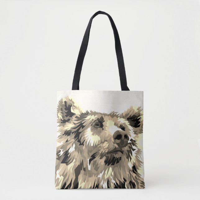 Bolso De Tela Tote de oso pardo (Anverso)