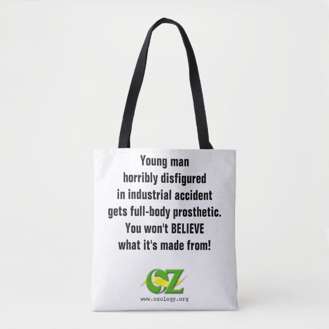 Bolso De Tela Tote de Oz Clickbait (Anverso)