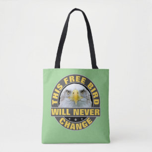 Bolso De Tela Tote de pájaro libre